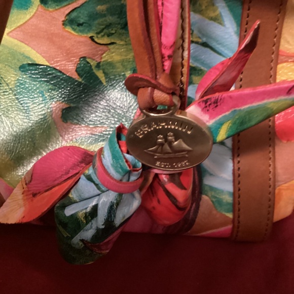 BRAHMIN ANNABEL ROSE FLORAL SATCHEL - Picture 13 of 16